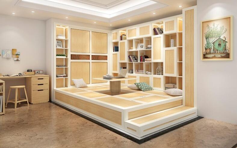 全鋁榻榻米-01（風格：中式；顏色：楓木）