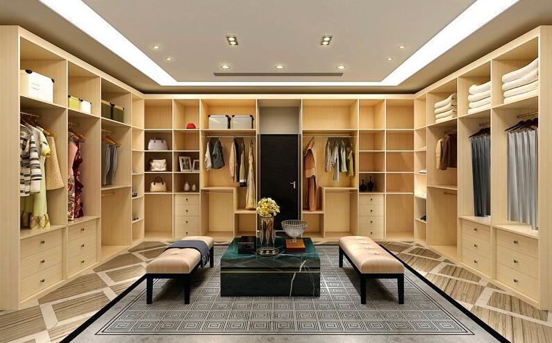 全鋁衣帽間-01（風格：現代；顏色：楓木）