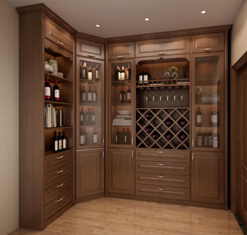 全鋁酒柜-03（風格：中式；顏色：胡桃）