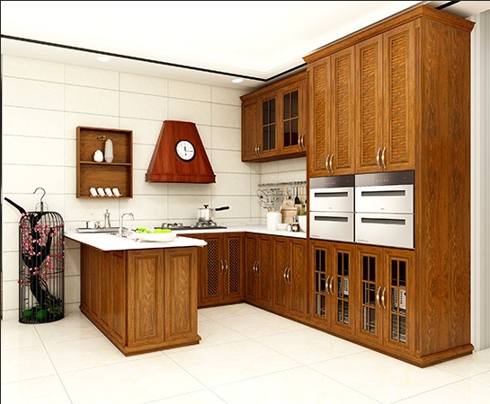 全鋁櫥柜-02（風格：中式；顏色：黃花梨）