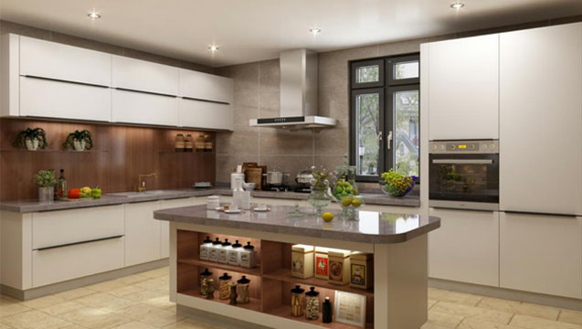 全鋁櫥柜-01（風格：現代；顏色：暖白）